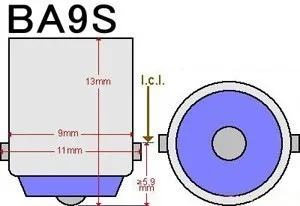 CAN-bus Error Free 7-SMD BA9S 1891 641 BA9 T4W H6W светодиодный Сменные лампы для парковочных/габаритных огней или фонарей номерного знака