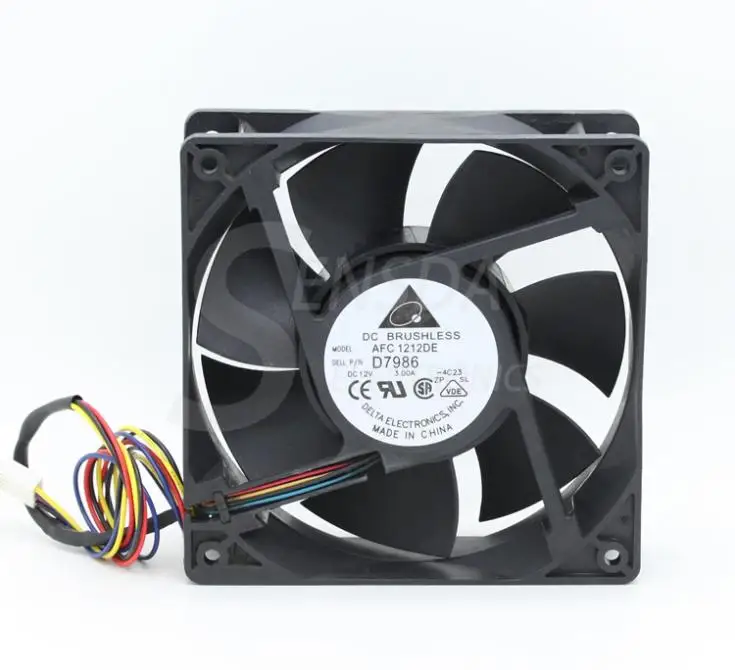 Для delta AFC1212DE D6168 12 см 120 мм 12038 DC 12 В 3.0A мощный чехол инвертор pwm процессор компьютер Радиатор Охлаждающие вентиляторы