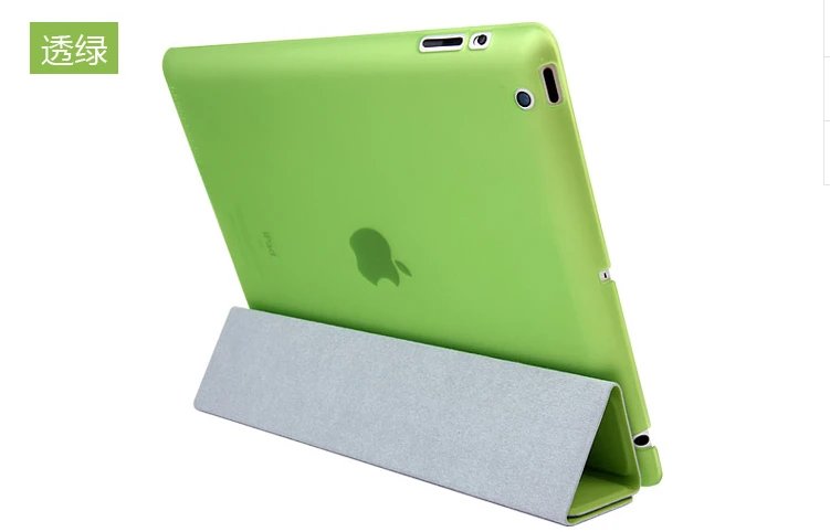 Красивый Магнитный кожаный тонкий умный чехол для apple ipad 4 3 2 чехол+ кристально прозрачный жесткий защитный чехол для задней панели