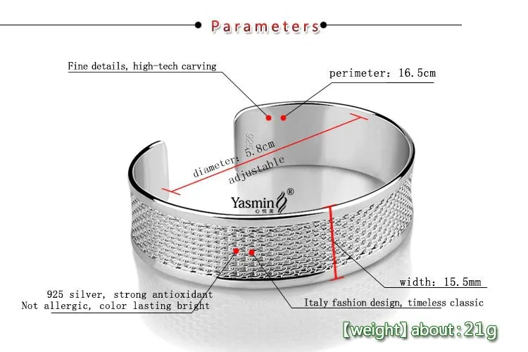 2014 Новый Модный Браслет манжета модный браслет и из стерлингового серебра 925