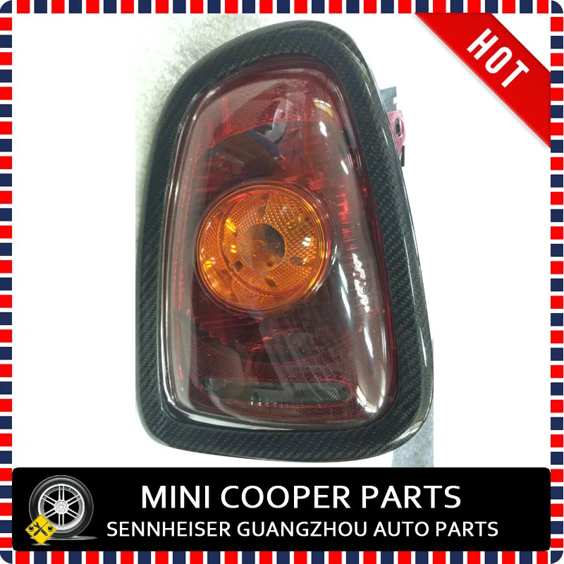 Для mini cooper 07-на черное углеродное волокно Стиль Защита от ультрафиолетовых лучей насадки для душа и крышка заднего фонаря для mini cooper R56 R57 R58 R59(4 шт./компл
