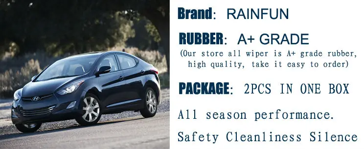 RAINFUN 22+ 14 дюймов специальный автомобиль стеклоочистителя для HYUNDAI Getz(02-09), автомобиль стеклоочиститель, автоматическое стеклоочиститель