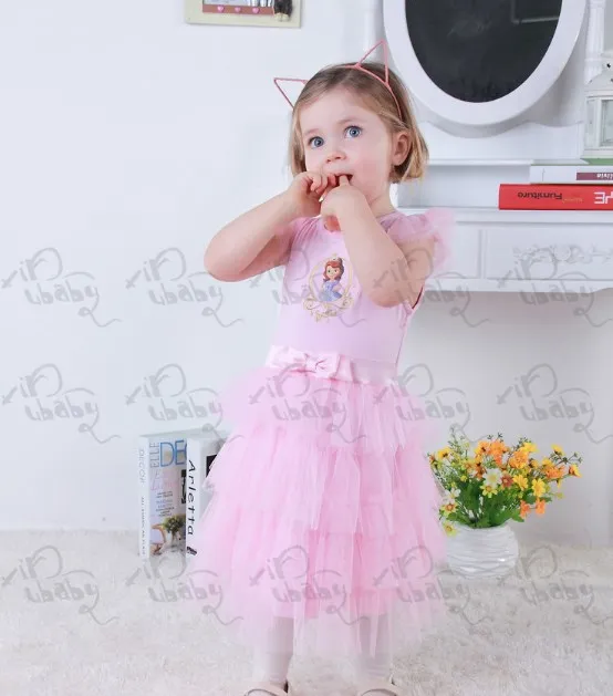 Новинка года; дизайнерское платье принцессы Софии костюм 2 цветов vestido princesa sofia princesinha sofia roupas infantil meninas