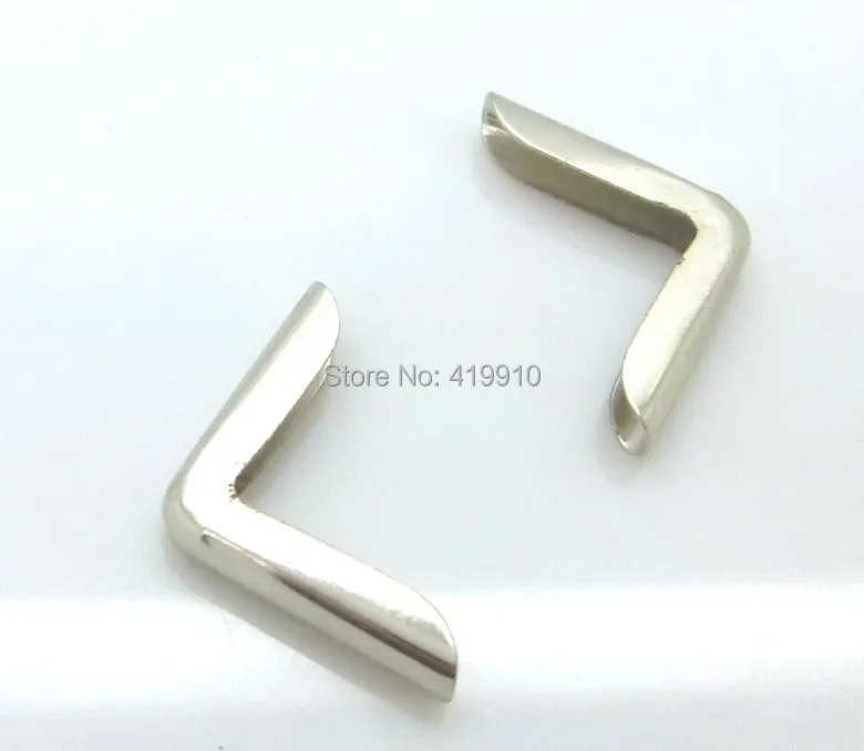 Shipping-200PCs Серебряный тон книга Скрапбукинг Альбомы меню папки Угловые протекторы(подходит 3 мм толщиной) 21x15 мм J1701