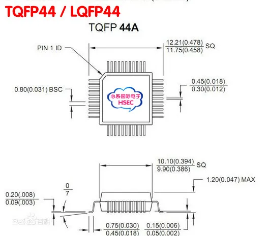 Высокое качество общего типа(pin1-Pin1) QFP44 TQFP44 LQFP44 к DIP44 адаптер гнездо программист IC тестовый адаптер