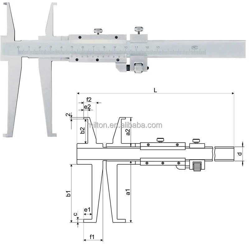 9-300mm Inside Groove Vernier Caliper with Knife-point stainless steel inside groove caliper