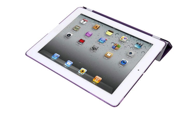 Красивый Магнитный кожаный тонкий умный чехол для apple ipad 4 3 2 чехол+ кристально прозрачный жесткий защитный чехол для задней панели