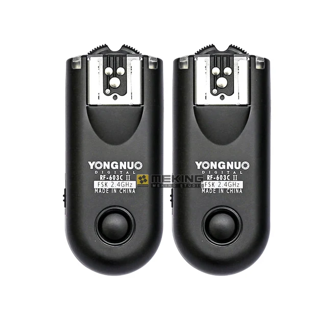 2 шт. Светодиодная лампа для видеосъемки Yongnuo RF603 II N1 Беспроводной вспышка триггера удаленно Управление Speedlite для камеры Nikon D3X D3 D700 D300 D2X D2H D200 YN560IV