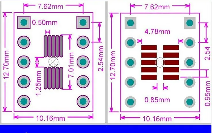 100 шт./SOT23 MSOP10 SOT-23 переходная пластина SMD к DIP10 Pinboard UNAX 0,5 мм/0,95 мм до 2,54 мм PCB