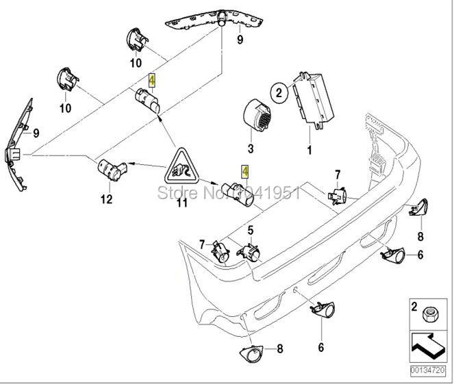 1 шт. Датчик парковки PDC 1S0919275C 4H0919275 3C0919275 1S0 919 275 C 1S0919275C для S koda/A udi/V W сиденья