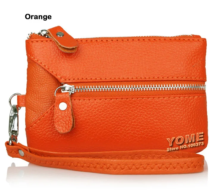 Best selling women multifunctional Genuine Leather key holders wristlet clutch coin bag wallet, Cow+PU LEATHER Purse,YB-DM158