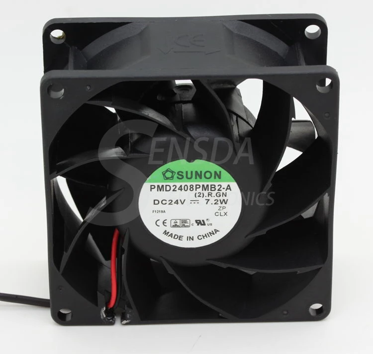 Sunon PMD2408PMB2-A DC 24 В 7,2 Вт процессор кулер радиатор осевой вентилятор охлаждения 8038 80x80x38 мм 8 см 80 мм