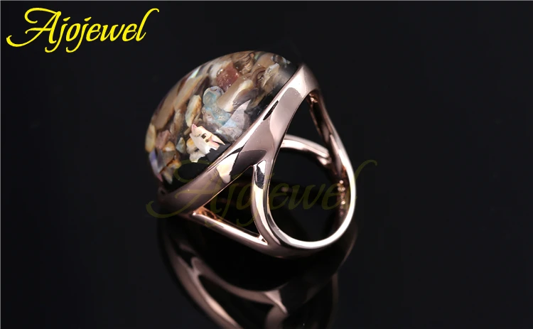 Ajojewel, уникальные большие кольца в виде морской раковины для женщин/мужчин, Трендовое Ювелирное кольцо, размер 7,8, 9,10, 11