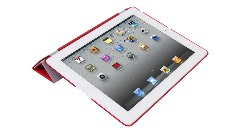 Красивый Магнитный кожаный тонкий умный чехол для apple ipad 4 3 2 чехол+ кристально прозрачный жесткий защитный чехол для задней панели