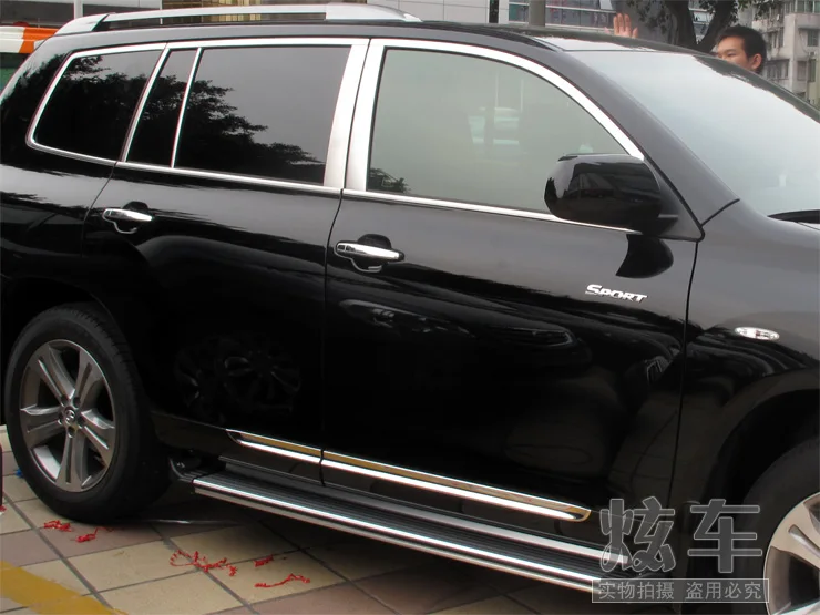 Для Toyota Highlander 2008 2009 2010 2011 2012 2013 ABS Хромированная Отделка боковой двери