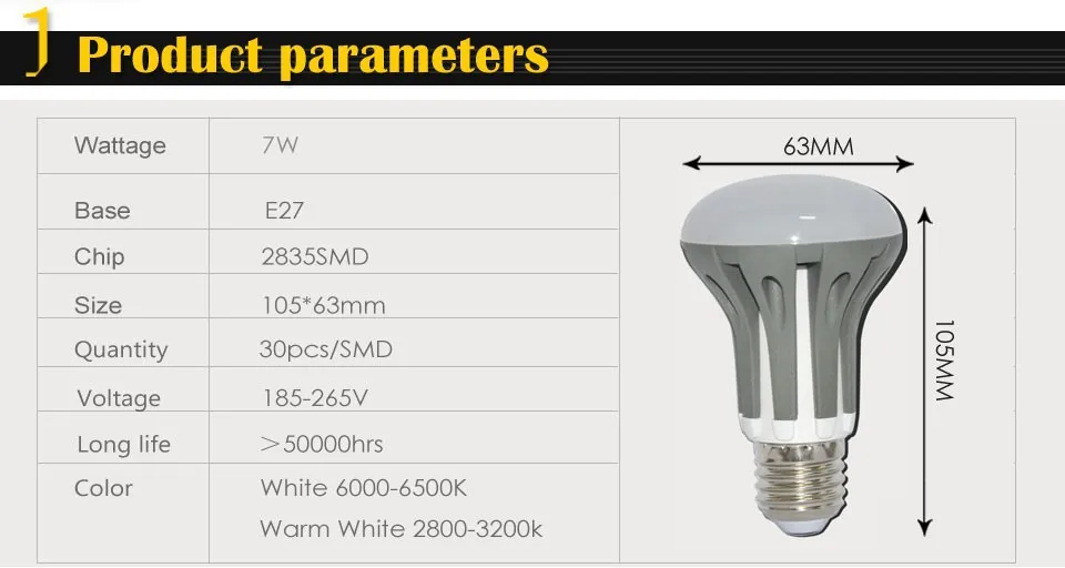 1 шт затемняемый Светодиодная лампа 3W 5W 7 E14 E27 AC 185 V-265 V зонтик светодиодный лампы 2835 SMD Светодиодная лампа для люстры светильник подвесной светильник с R39 R50 R63