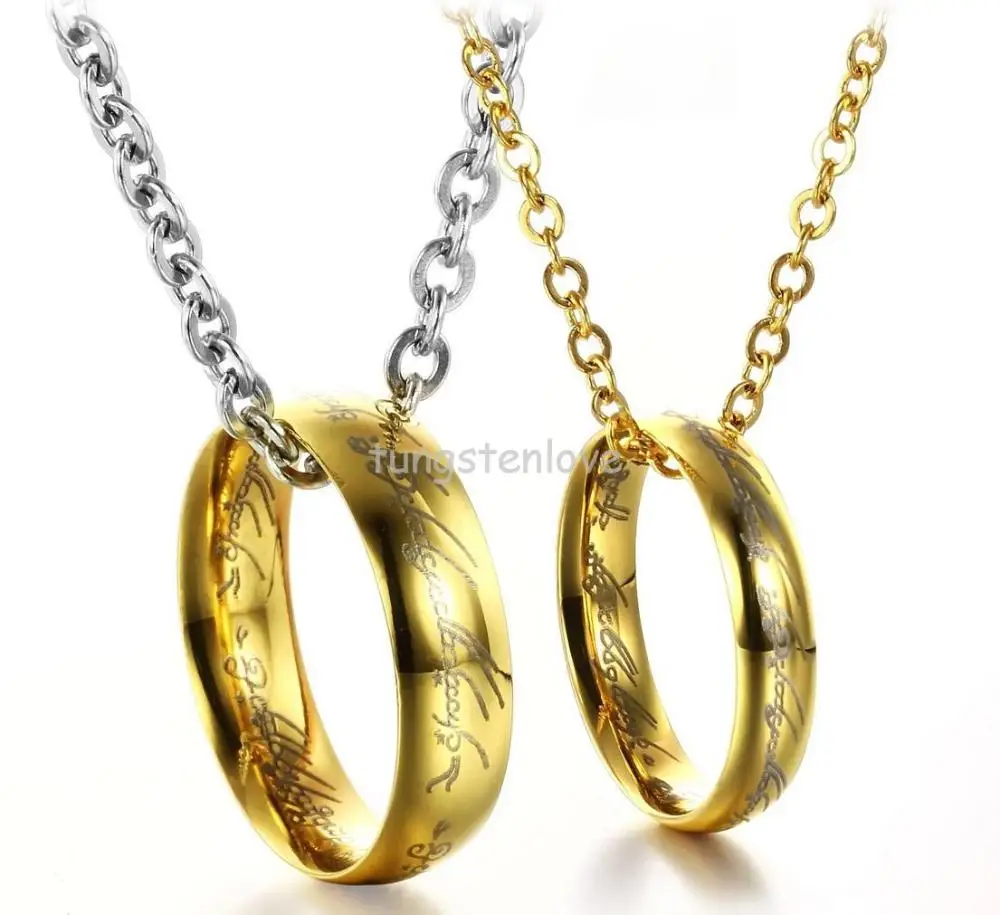 Модный корейский кулон Цепочки и ожерелья с лазерной гравировки I Love You Matching Hearts CZ Кристалл Комплект ожерелий для пар 316L Нержавеющая сталь 1 пара