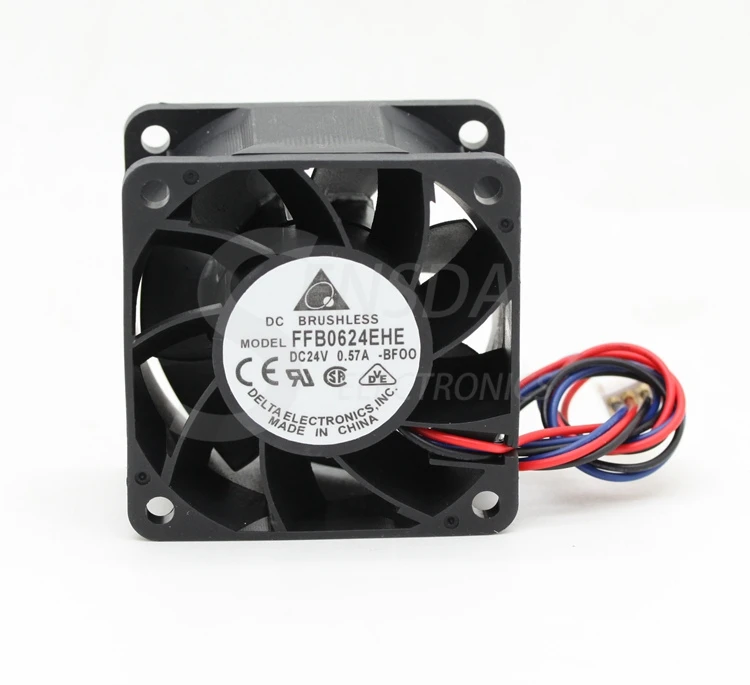 Для delta FFB0624EHE 6038 60 мм 6 см DC 24 В 0.57A сервер инвертор Охлаждающие вентиляторы осевой охладитель