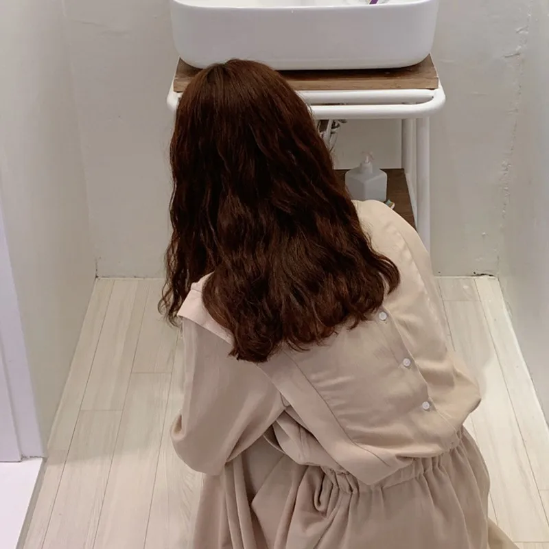 CHICEVER летнее повседневное однотонное женское платье с круглым вырезом и длинным