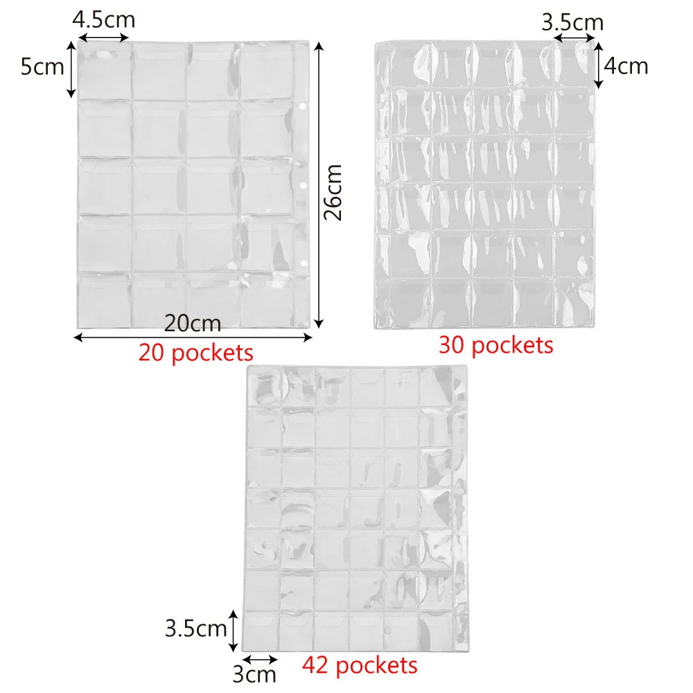 Мини Пенни для хранения монет альбомов Коллекция Деньги кейс альбома 20/30/42