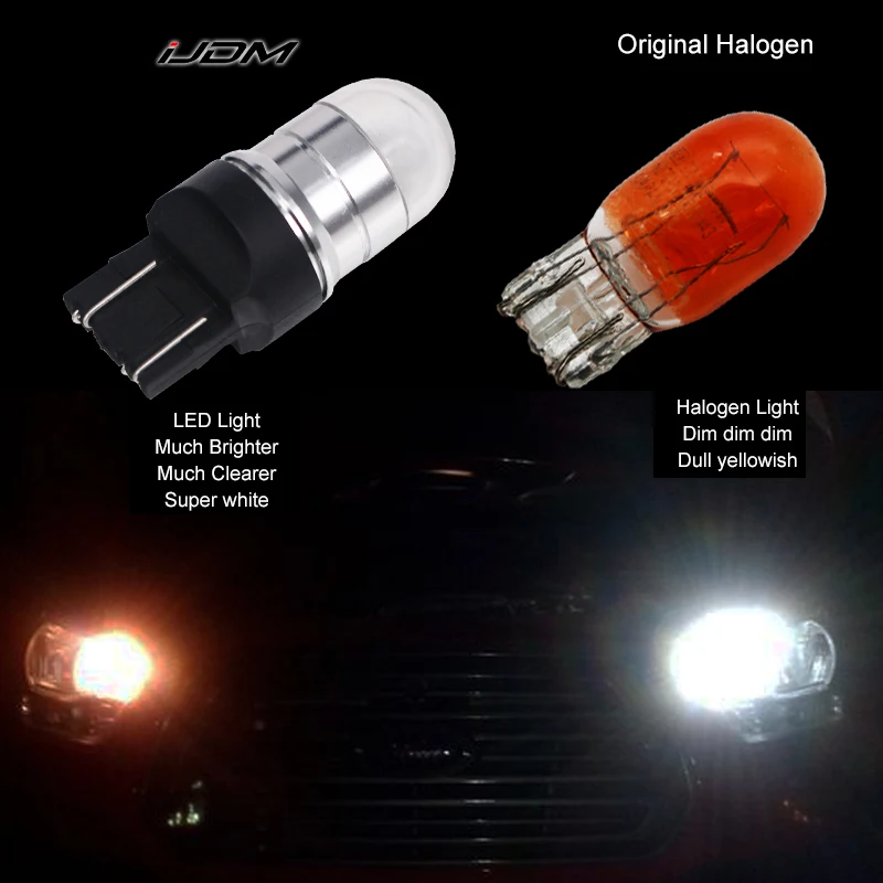 iJDM Car T20 LED W21/5W 7443 Led Bulb 12V-30V For Car Motorcycle Bikes Trucks Brake Reverse Parking DRL Fog Light Backup Lamp images - 6