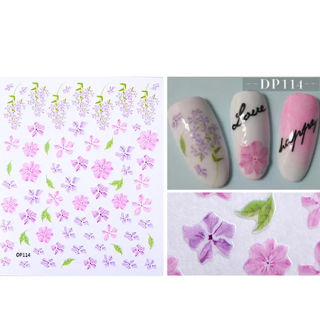 20 типов Водные Наклейки курсор Лето джунгли Флора филигранная наклейка для