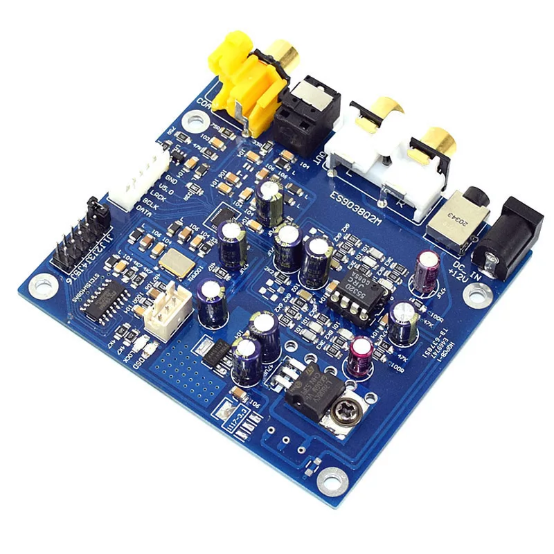AAAE Top ES9038 Q2M I2S DSD оптический коаксиальный Вход декодер наушники USB DAC Выход Hi Fi аудиоусилитель плата Модуль
