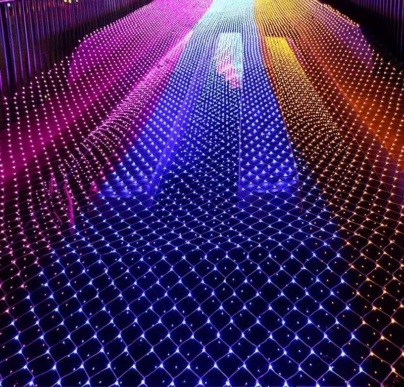 Led Сетка Строка светильник 3x2 м 204 светодиодов ТВ фоне украшения сада Фея