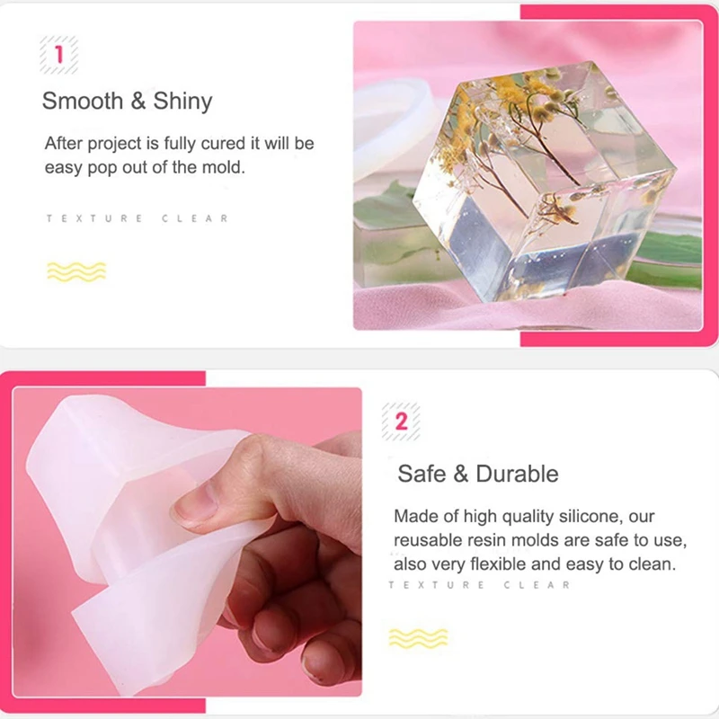 21 шт прессформы смолы силиконовые формы ювелирных изделий для литья