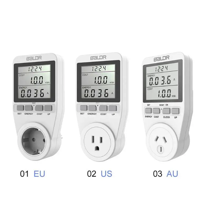 Умная розетка Цифровой вольтметр анализатор мощности счетчик энергии разъем