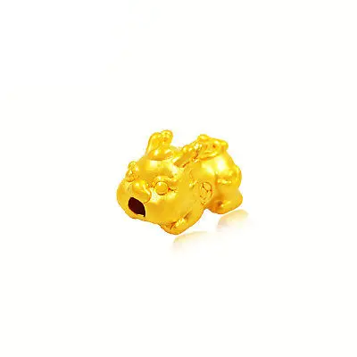 Лучший подарок 999 желтое золото 24 К Женская 3D подвеска Pixiu Baby Bead 0 5 6 г|Ювелирные