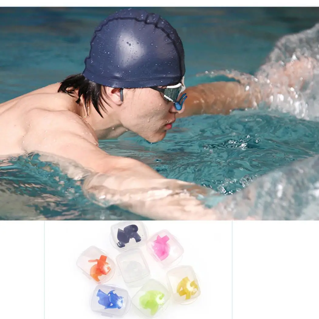 Профессиональные силиконовые затычки ушные для плавания портативные анти-шум