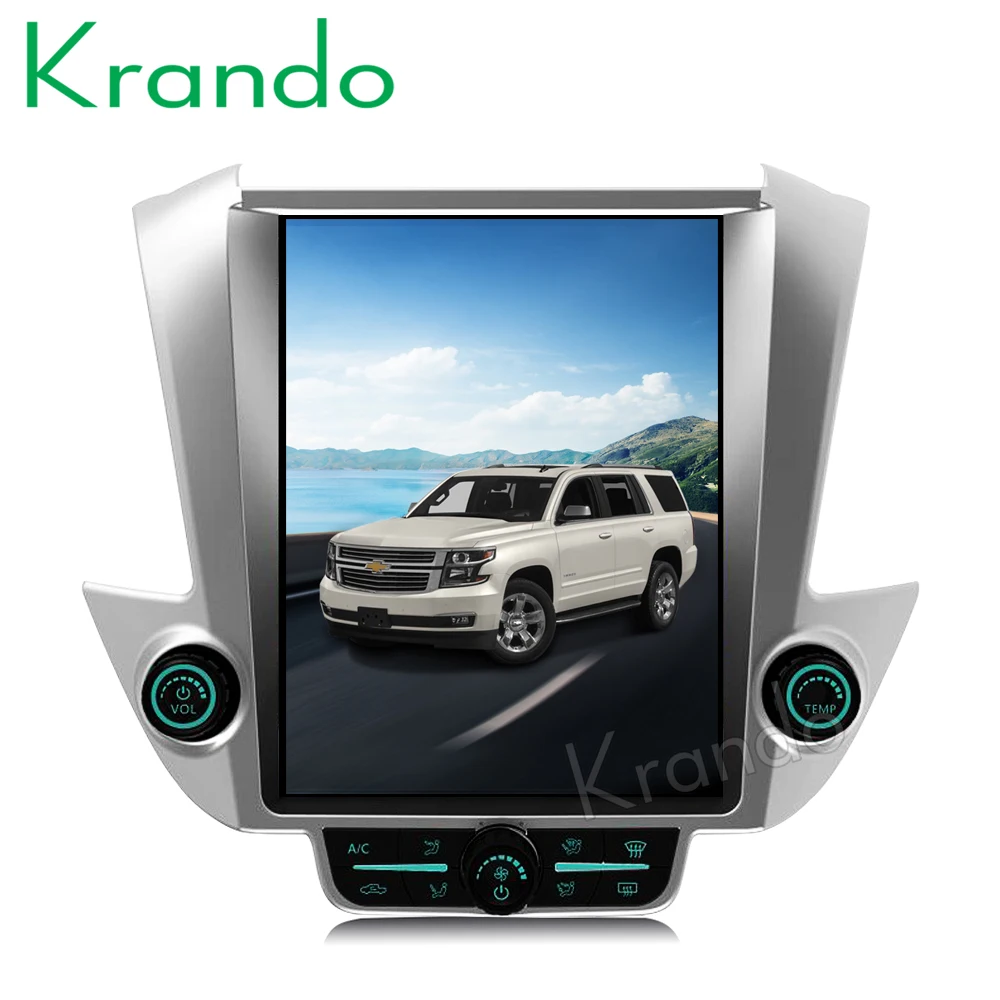 Krando Android 8,1 12," Tesla вертикальное автомобильное радио для GMC Yukon/Chevrolet Tahoe Suburban+ навигационный мультимедийный плеер