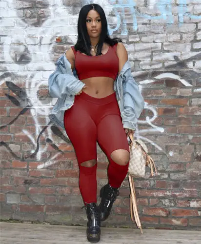 

Womens Stretchy Ladies Slim Fit Ripped Skinny Jeggings Pants Trousers Leggings
