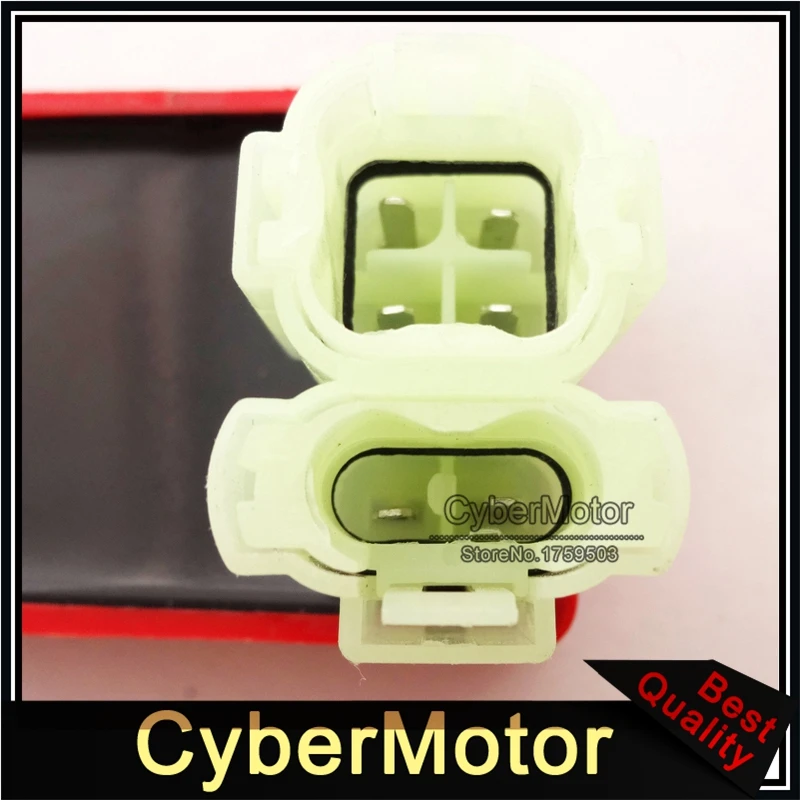 Красный 6 pin AC CDI Коробка зажигания для китайских двигателей GY6 50cc 125cc 150cc Мопед