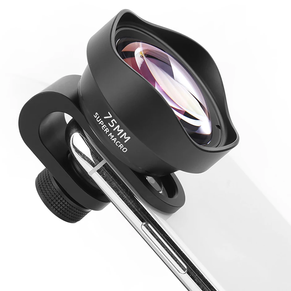 Макрообъектив Pholes 75 мм для мобильного телефона объектив камеры Iphone Xs Max Xr X 8 7 S9 S8 S7