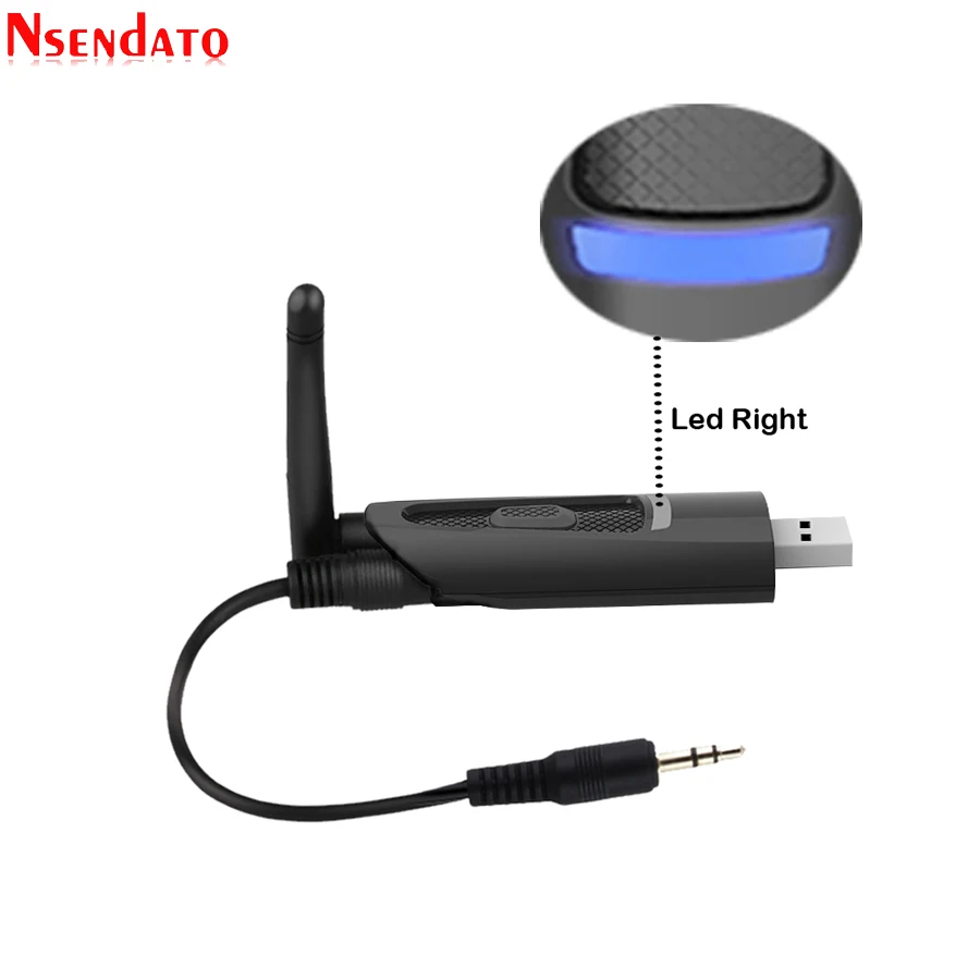 long range wireless bt v5 0 transmitter adapter aptx low latency for tv driver free usb 3 5mm wireless audio adapter for ps4 pc free global shipping