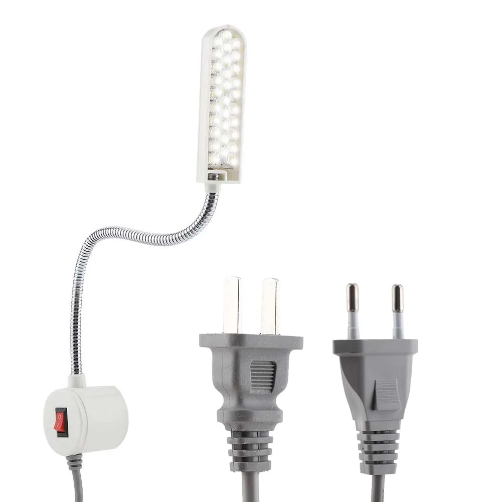 

Portable 30LEDs Sewing Machine Lighting Working Gooseneck Lamp With 30 Led lamp beads Magnetic Base EU Plug 220V /US Plug 110V