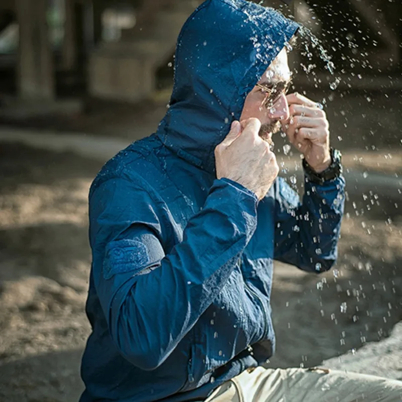 Мужская летняя спортивная водонепроницаемая быстросохнущая тонкая куртка для альпинизма, тренировок, рыбалки, дышащая Военная тактическа... от AliExpress WW