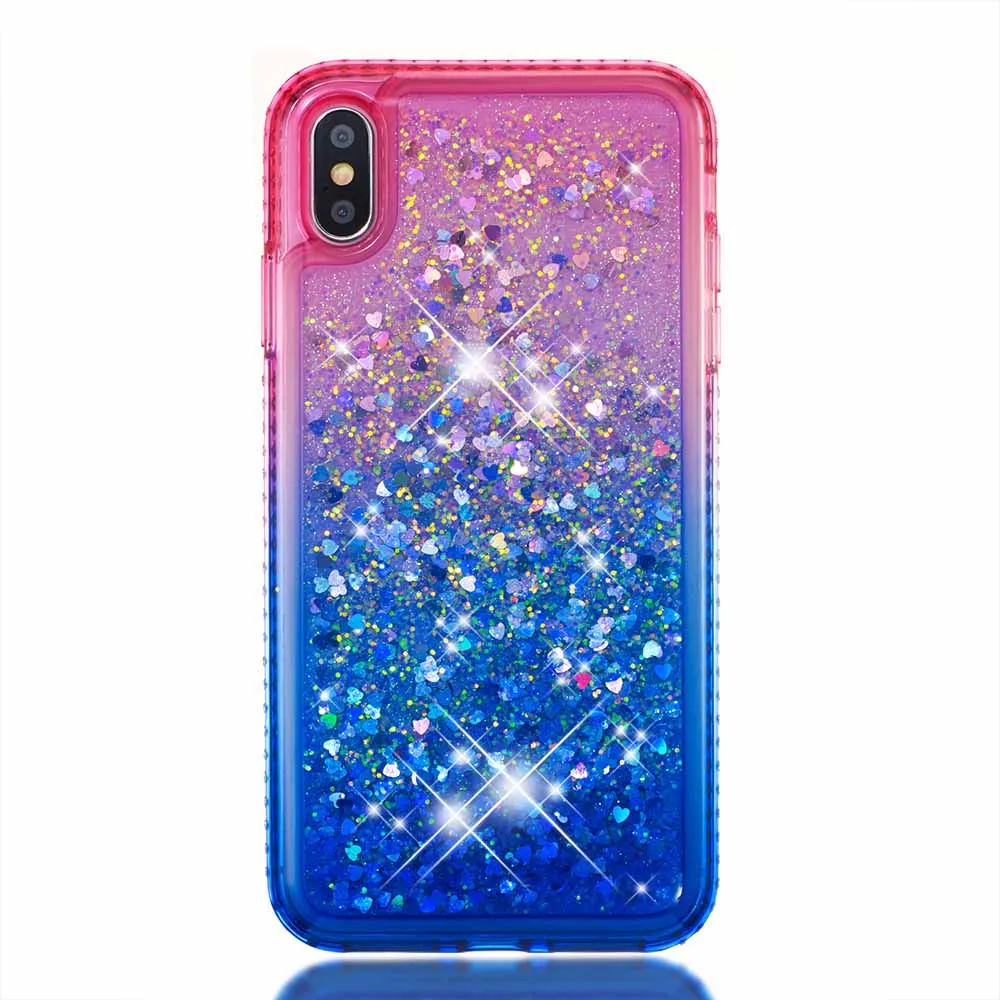 KISSCASE зыбучий песок чехол для телефона iPhone X XS Max XR градиент мягкий TPU 6 6S 7 8 Plus5 5S se Funda