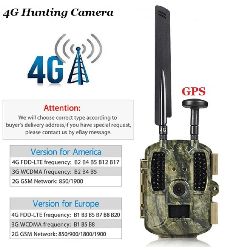 Солнечная 4G охотничья камера s фотоловушка разведчик Дикая Trail GPS/Email/MMS/FTP/GSM ночное