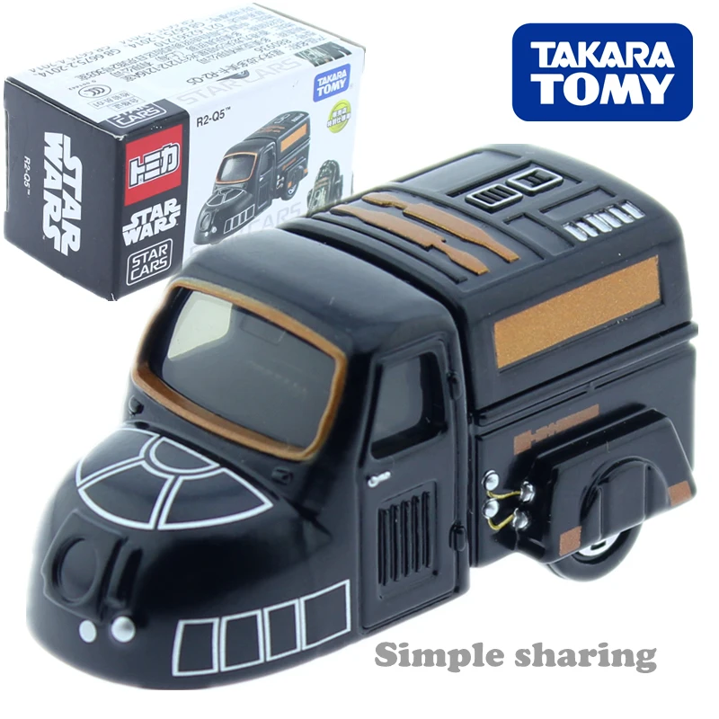 Tomica Звездные войны Черные автомобили R2-Q5 Япония Такара томия литье под давлением