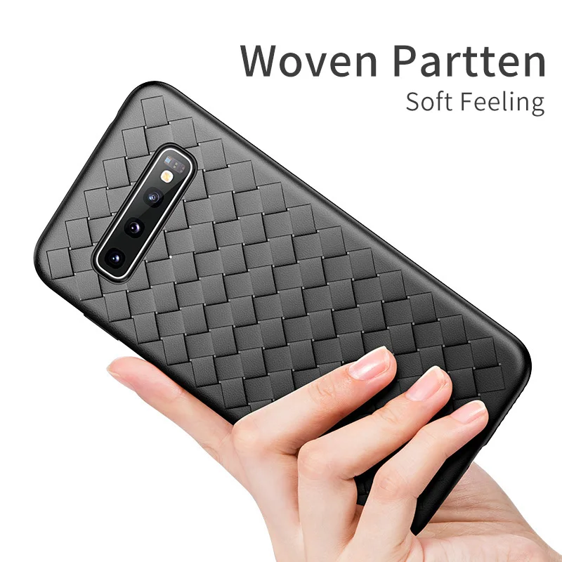 Msvii Phone Case for Samsung S10 Silicone Cover Galaxy Plus Back Covers Leather Funda |