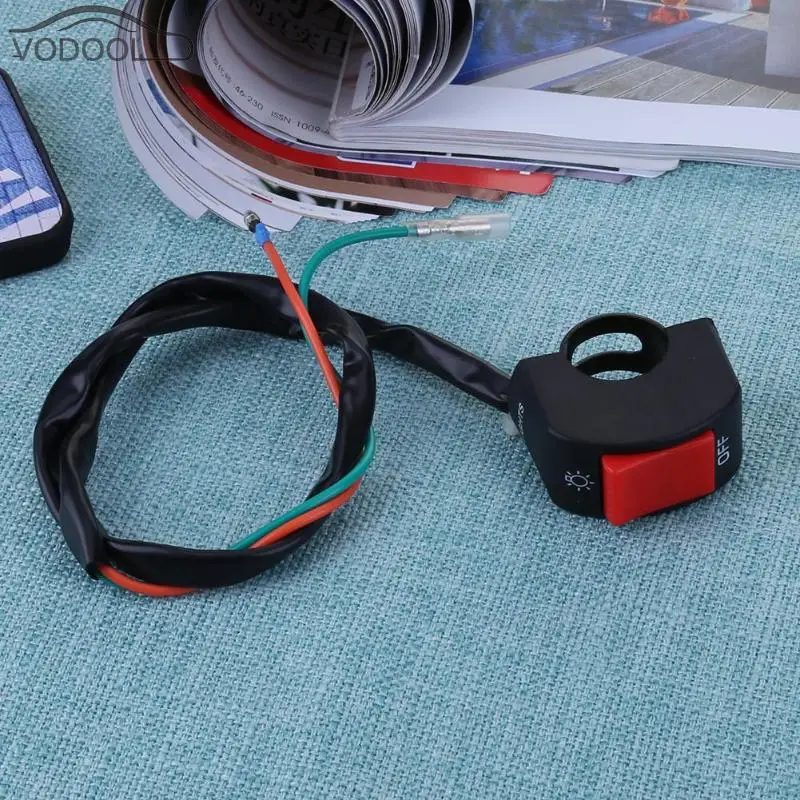 12V 7/8in руль мотоцикла на включения/выключения разъем двойной проблесковый