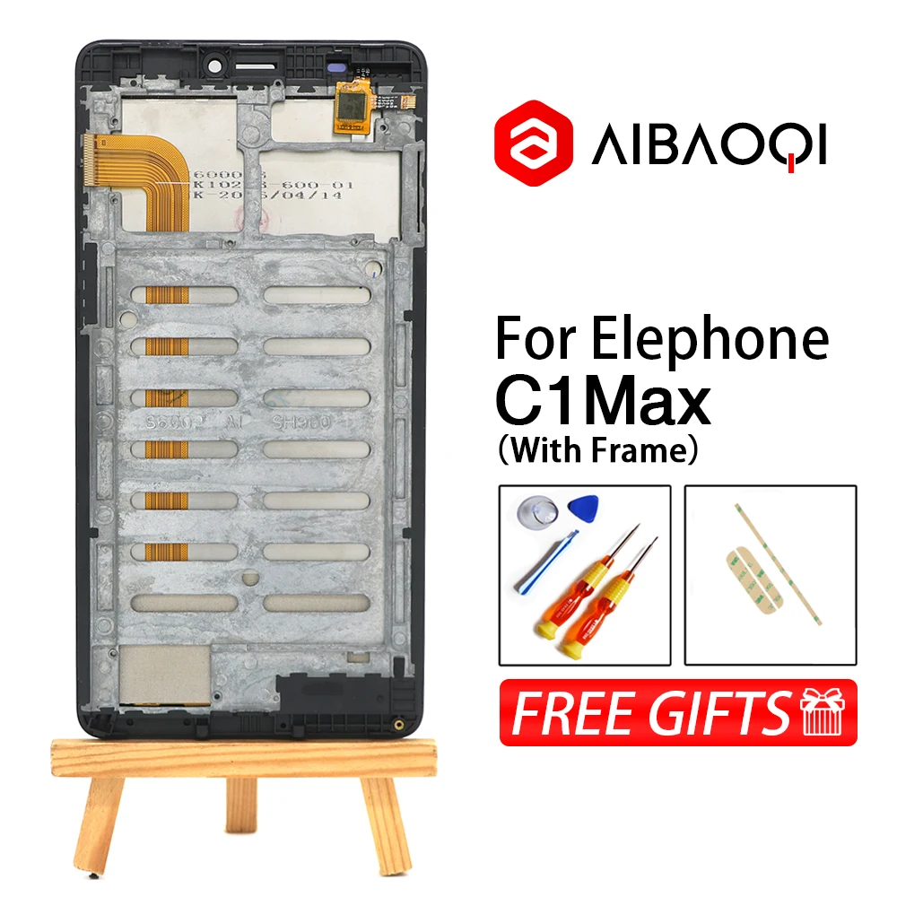 Новый оригинальный Elephone C1Max 1280X720 ЖК-дисплей + 6 0-дюймовый сенсорный экран рамка в