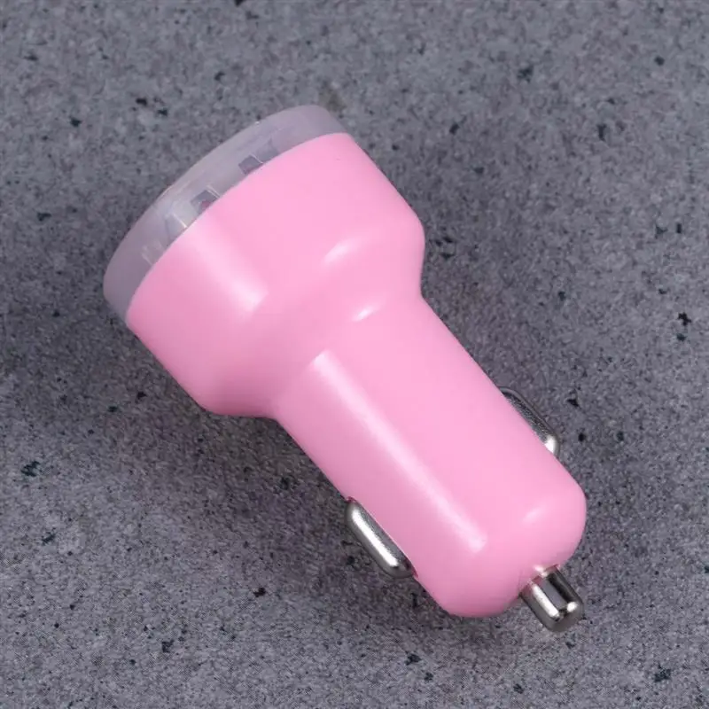 1 шт. автомобильное зарядное устройство Mini 2.1A Универсальный 2 портовый USB LED