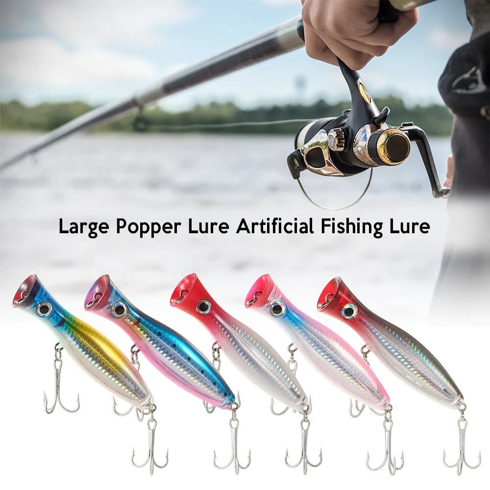 12 см/45 г большая приманка для Поппера искусственная уплотнительная 3D глаза