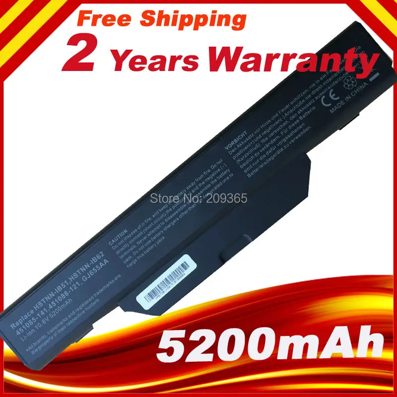 Батарея для HP Compaq 6720s 6730s 6735s 6820s 6830s 6720s/CT 550 Тетрадь ноутбук 451085 141 HSTNN IB51 IB52 451568 001