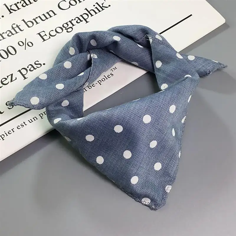 Модные зимние банданы для домашних животных в клетку горошек хлопковые моющиеся