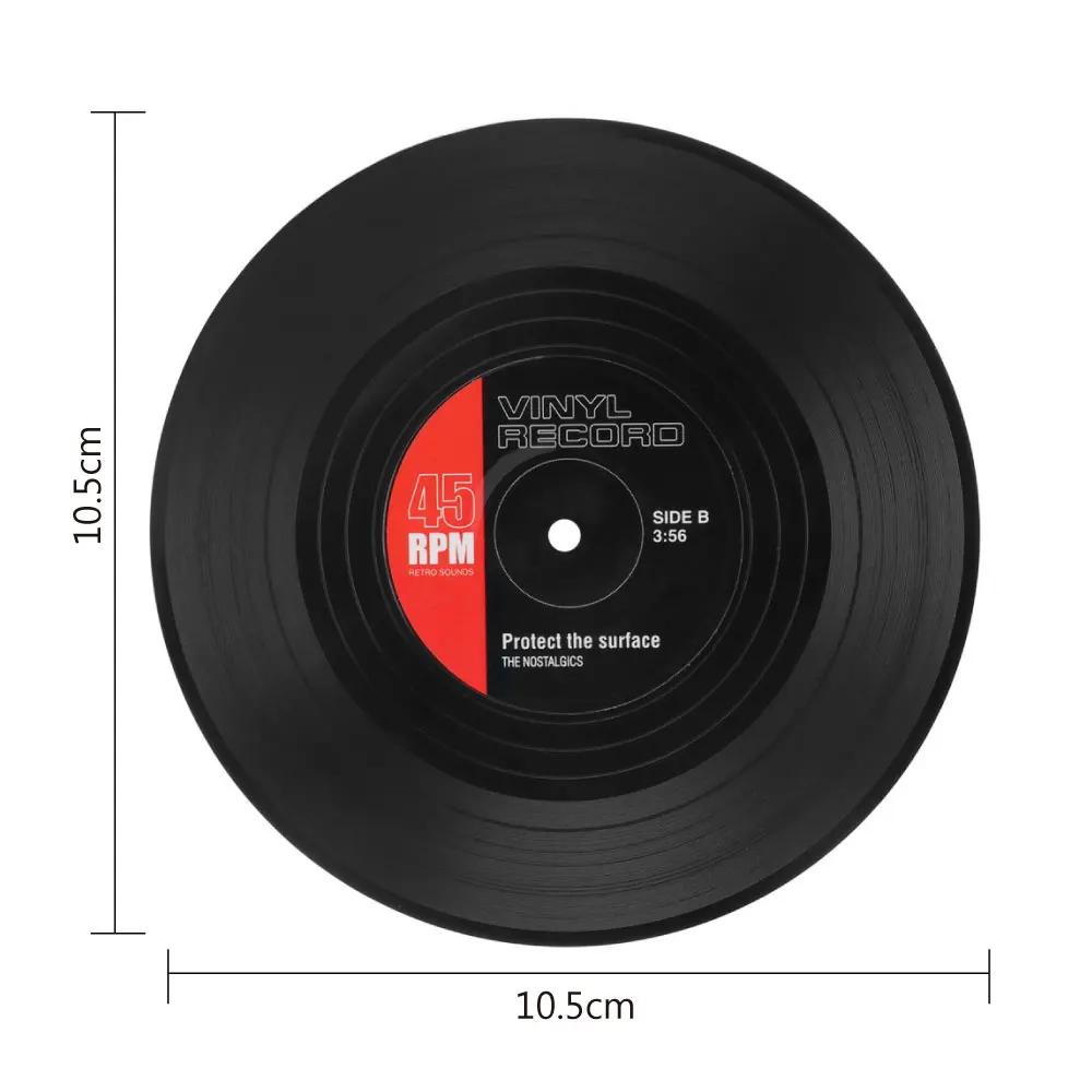 HOOMIN 6 шт./компл. кофейная чашка для напитков коврик подставки ретро CD моделирующая